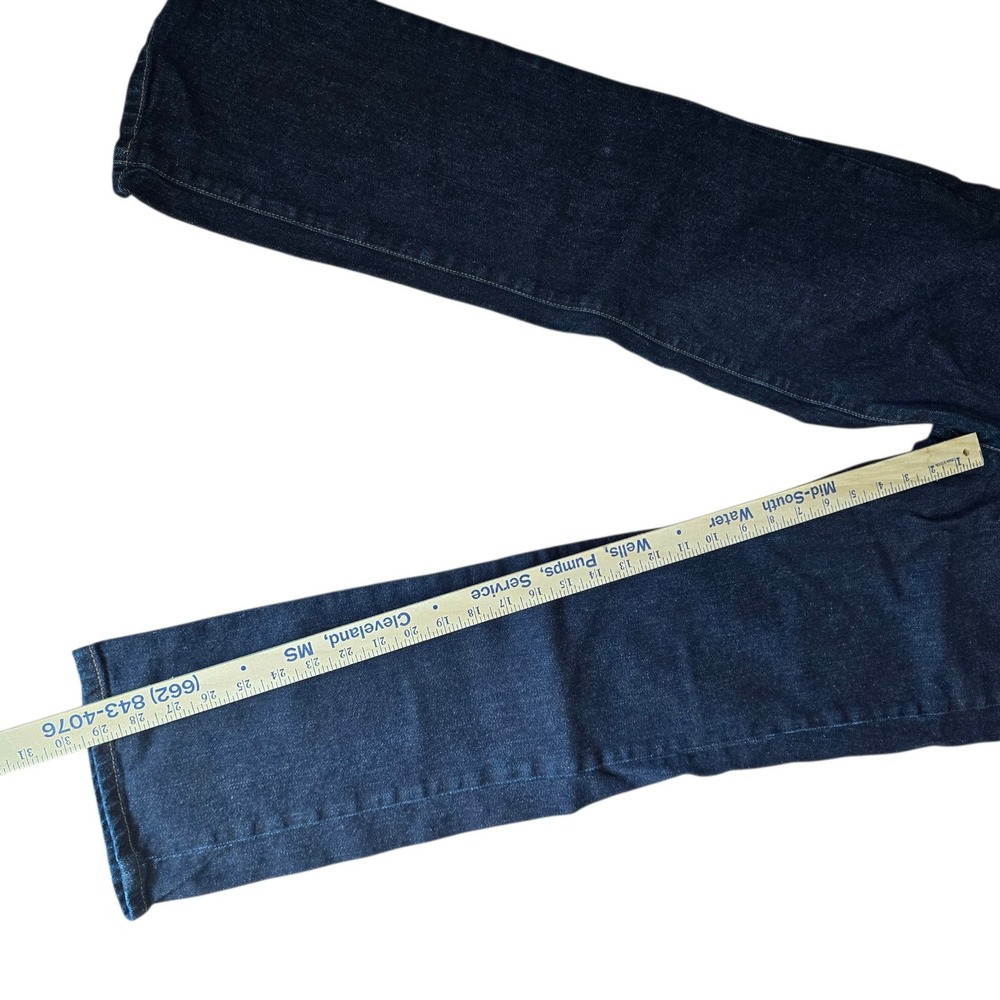 Lauren Ralph Lauren Jeans Co Womens 12 Dark Indigo Straight Leg Denim Blue Pants - Picture 3 of 9